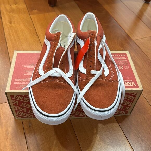 NWT VANS Old Skool Suede Burnt Brick size 9.5 - Picture 2 of 8